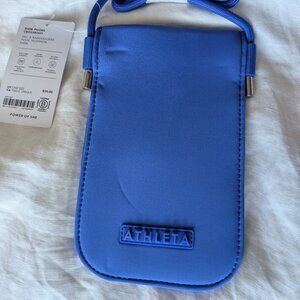 NWT Athleta Azure Blue Phone Sling • Fits Large Phones • Lightweight Crossbody